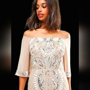 Vintage Maya petite deluxe Bardot dress size 0